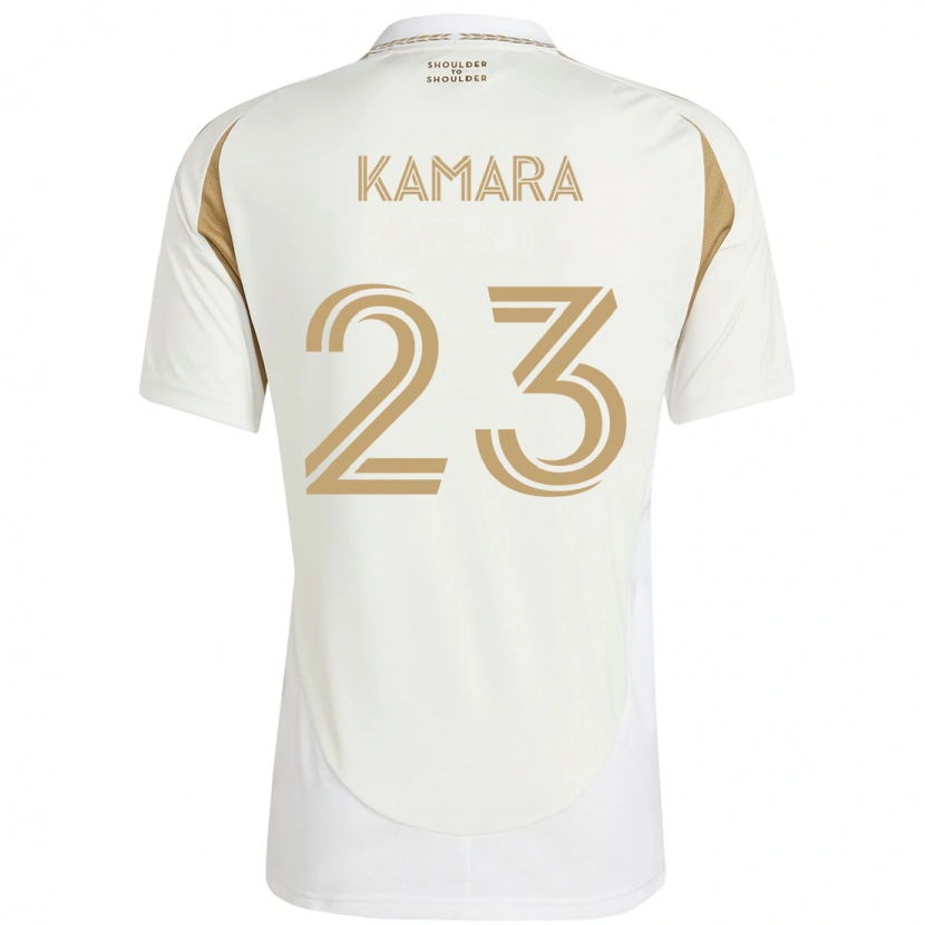 Danxen Criança Camisola Kei Kamara #23 Branco Castanho Alternativa 2025/26 Camisa Brasil