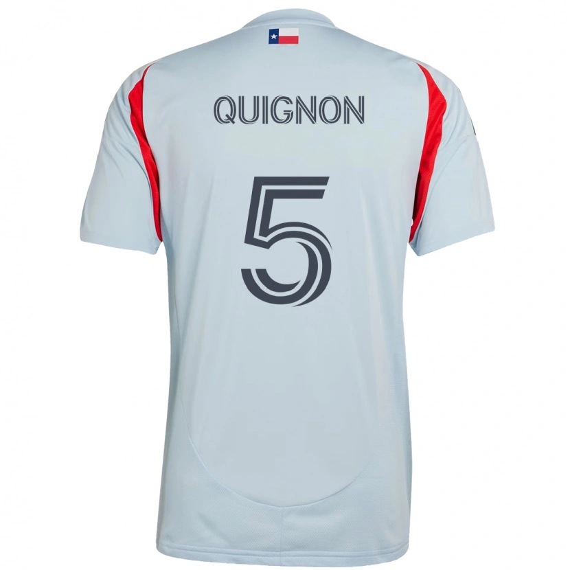 Danxen Criança Camisola Facundo Quignón #5 Azul Claro Vermelho Alternativa 2025/26 Camisa Brasil