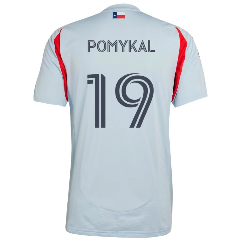 Danxen Criança Camisola Paxton Pomykal #19 Azul Claro Vermelho Alternativa 2025/26 Camisa Brasil