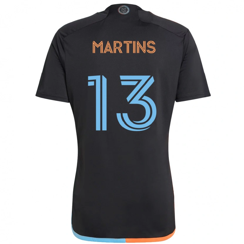 Danxen Criança Camisola Thiago Martins #13 Preto Azul Laranja Alternativa 2025/26 Camisa Brasil