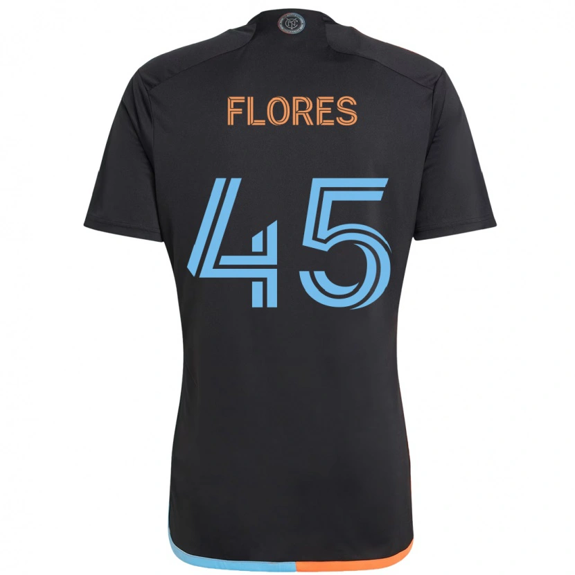 Danxen Criança Camisola Brian Flores #45 Preto Azul Laranja Alternativa 2025/26 Camisa Brasil