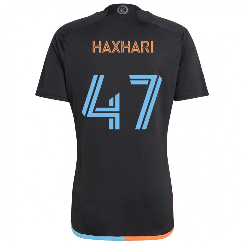 Danxen Criança Camisola Klevis Haxhari #47 Preto Azul Laranja Alternativa 2025/26 Camisa Brasil