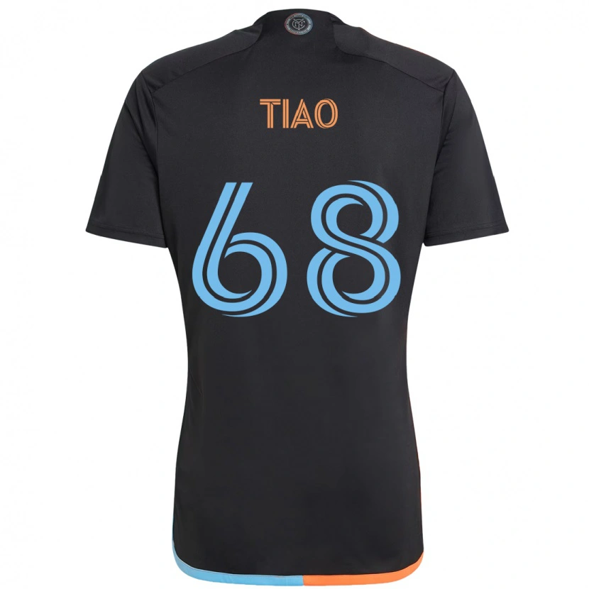Danxen Criança Camisola Christopher Tiao #68 Preto Azul Laranja Alternativa 2025/26 Camisa Brasil