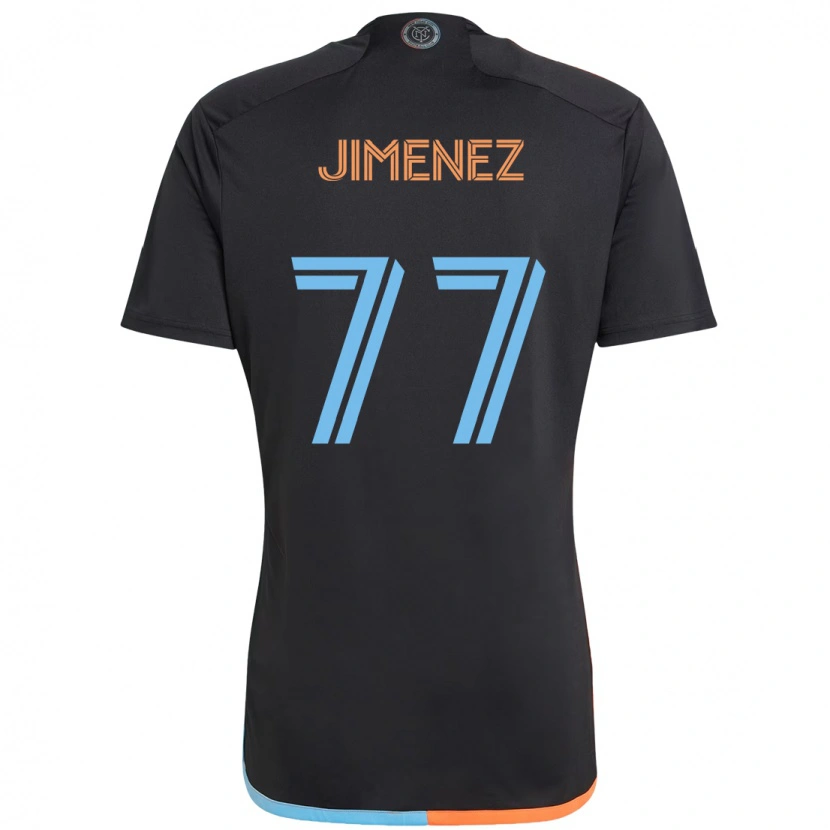 Danxen Criança Camisola Jonathan Jiménez #77 Preto Azul Laranja Alternativa 2025/26 Camisa Brasil