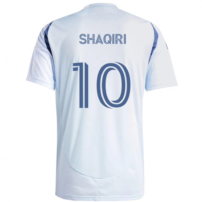 Danxen Criança Camisola Xherdan Shaqiri #10 Azul Celeste Claro Azul Alternativa 2025/26 Camisa Brasil