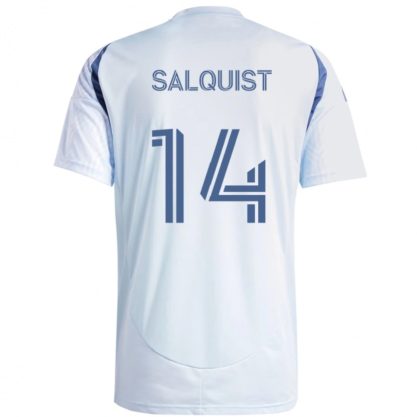 Danxen Criança Camisola Tobias Salquist #14 Azul Celeste Claro Azul Alternativa 2025/26 Camisa Brasil