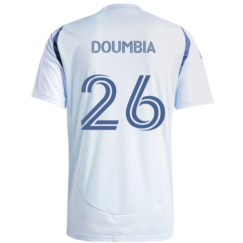 Danxen Criança Camisola Ousmane Doumbia #26 Azul Celeste Claro Azul Alternativa 2025/26 Camisa Brasil