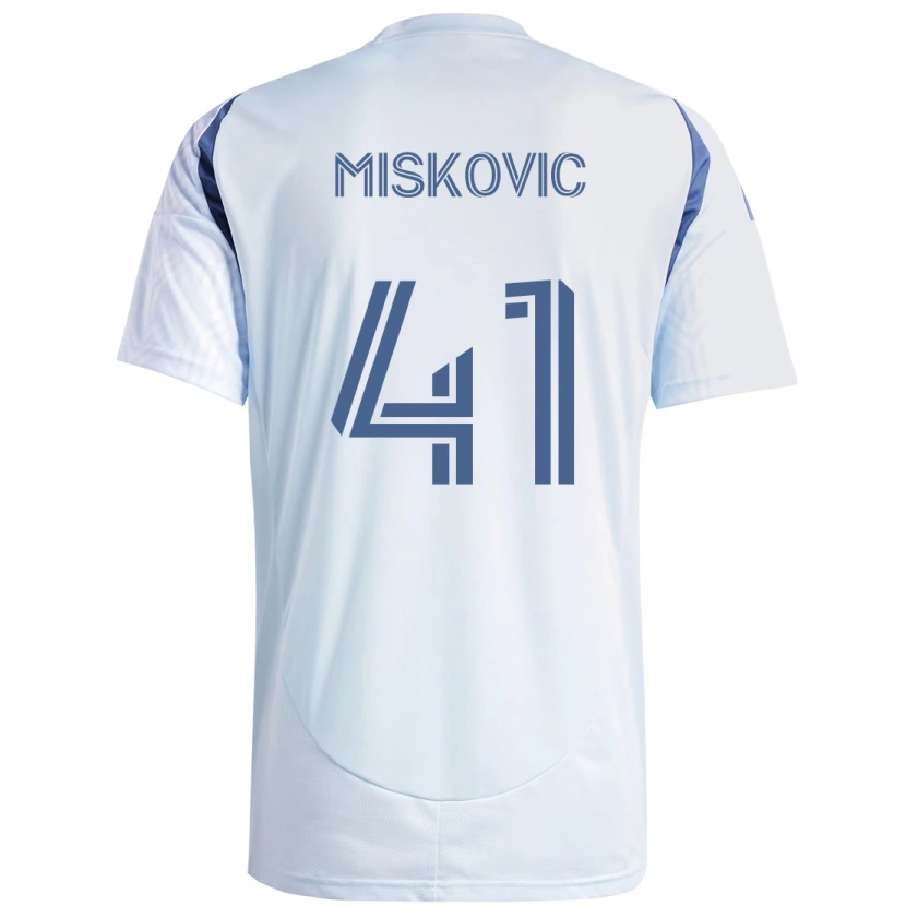 Danxen Criança Camisola Mihajlo Miskovic #41 Azul Celeste Claro Azul Alternativa 2025/26 Camisa Brasil