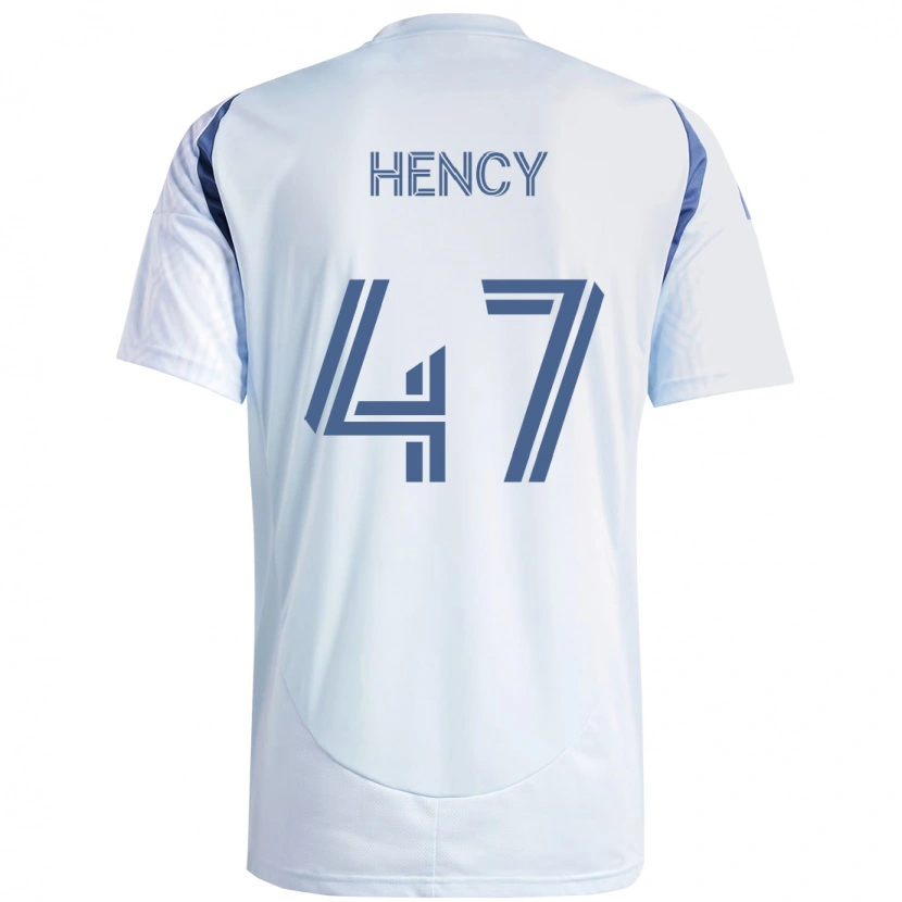 Danxen Criança Camisola Billy Hency #47 Azul Celeste Claro Azul Alternativa 2025/26 Camisa Brasil