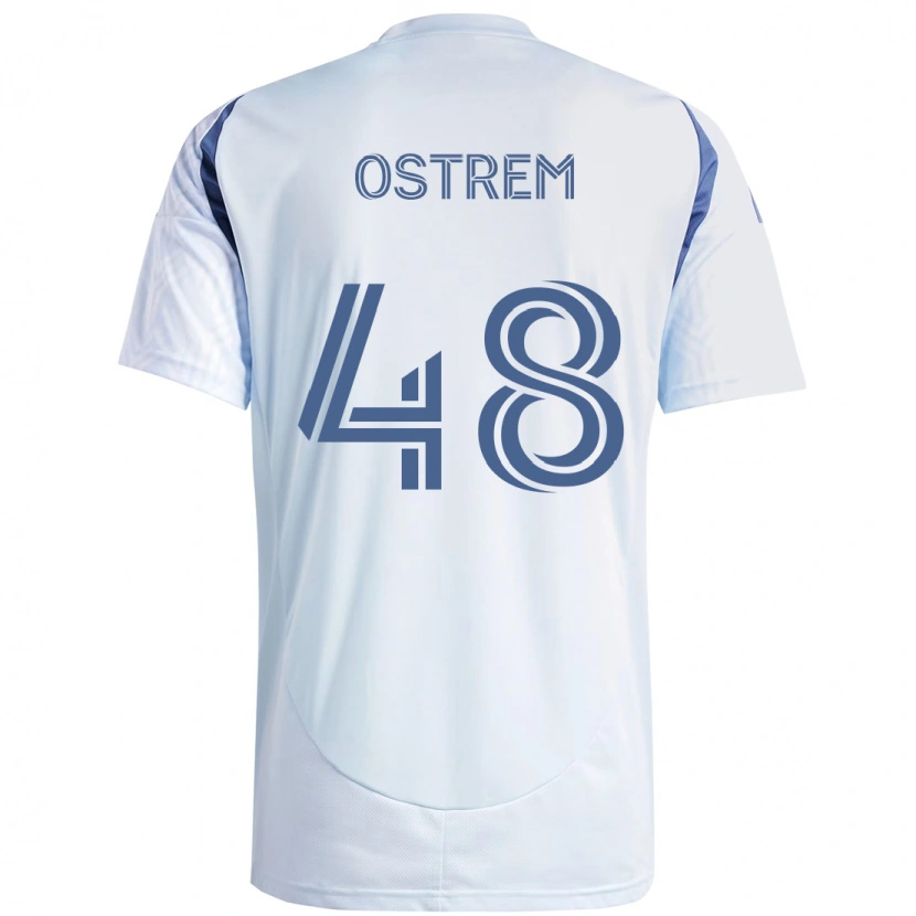 Danxen Criança Camisola Charlie Ostrem #48 Azul Celeste Claro Azul Alternativa 2025/26 Camisa Brasil