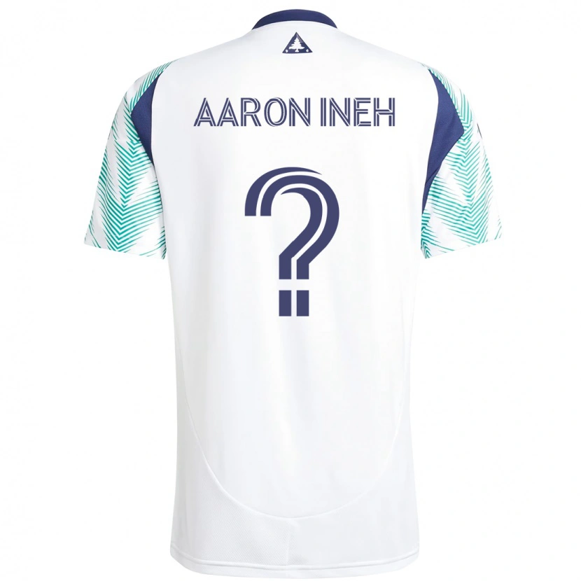 Danxen Criança Camisola Aaron Ineh #0 Branco Azul Alternativa 2025/26 Camisa Brasil