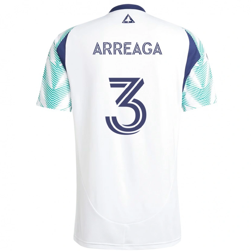 Danxen Criança Camisola Xavier Arreaga #3 Branco Azul Alternativa 2025/26 Camisa Brasil
