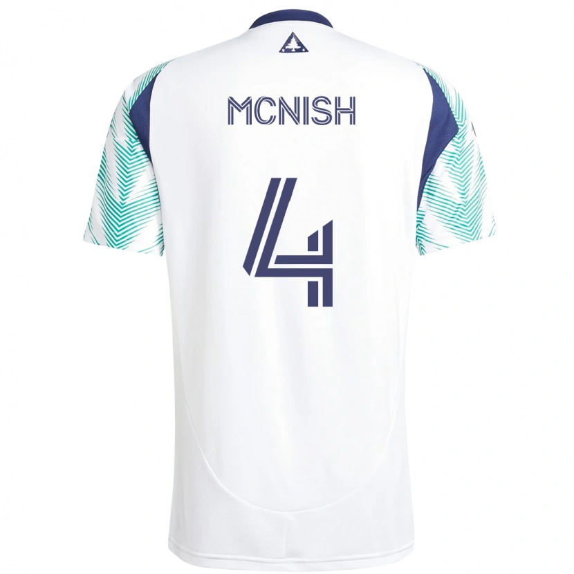 Danxen Criança Camisola Sheridan Mcnish #4 Branco Azul Alternativa 2025/26 Camisa Brasil