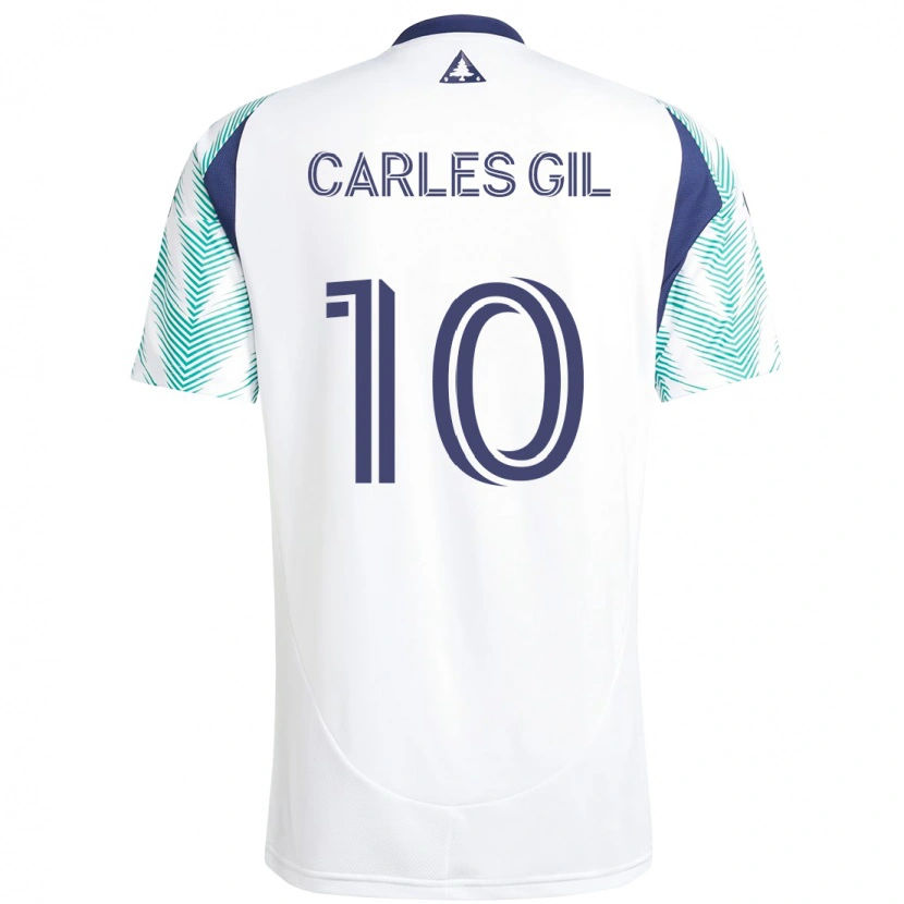 Danxen Criança Camisola Carles Gil #10 Branco Azul Alternativa 2025/26 Camisa Brasil