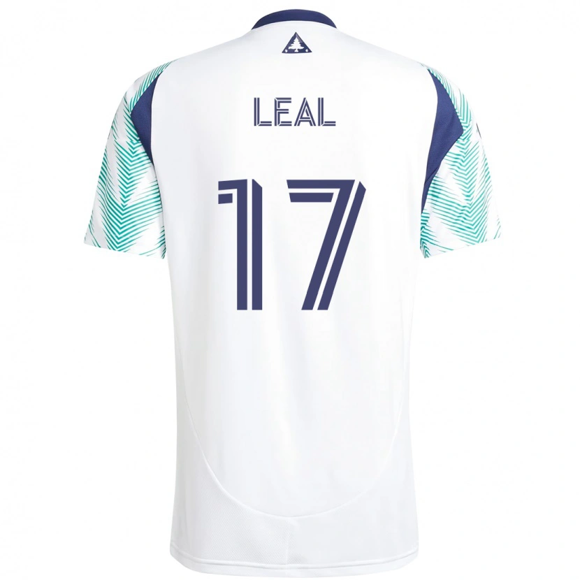 Danxen Criança Camisola Patrick Leal #17 Branco Azul Alternativa 2025/26 Camisa Brasil