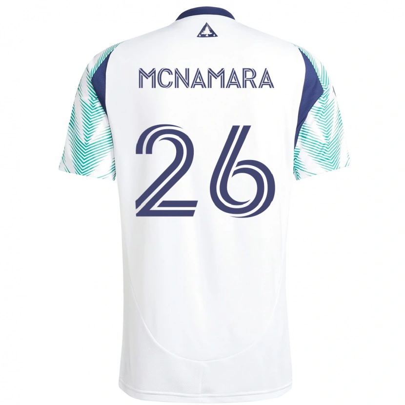 Danxen Criança Camisola Tommy Mcnamara #26 Branco Azul Alternativa 2025/26 Camisa Brasil