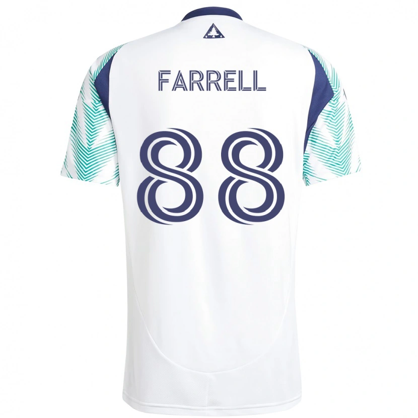 Danxen Criança Camisola Andrew Farrell #88 Branco Azul Alternativa 2025/26 Camisa Brasil
