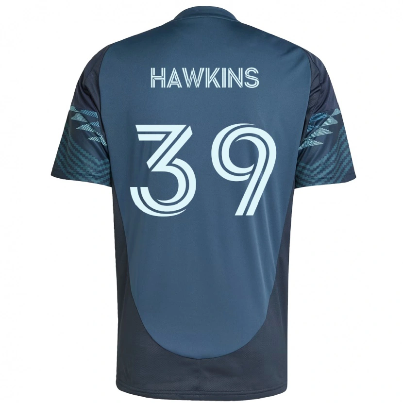 Danxen Criança Camisola Stuart Hawkins #39 Azul Claro Alternativa 2025/26 Camisa Brasil