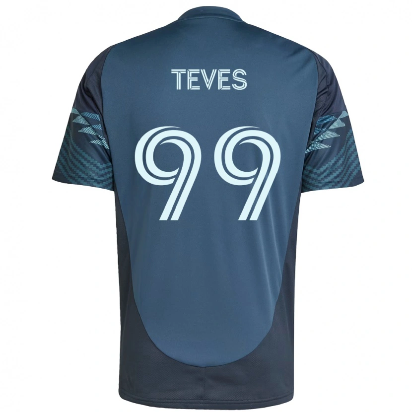 Danxen Criança Camisola Dylan Teves #99 Azul Claro Alternativa 2025/26 Camisa Brasil