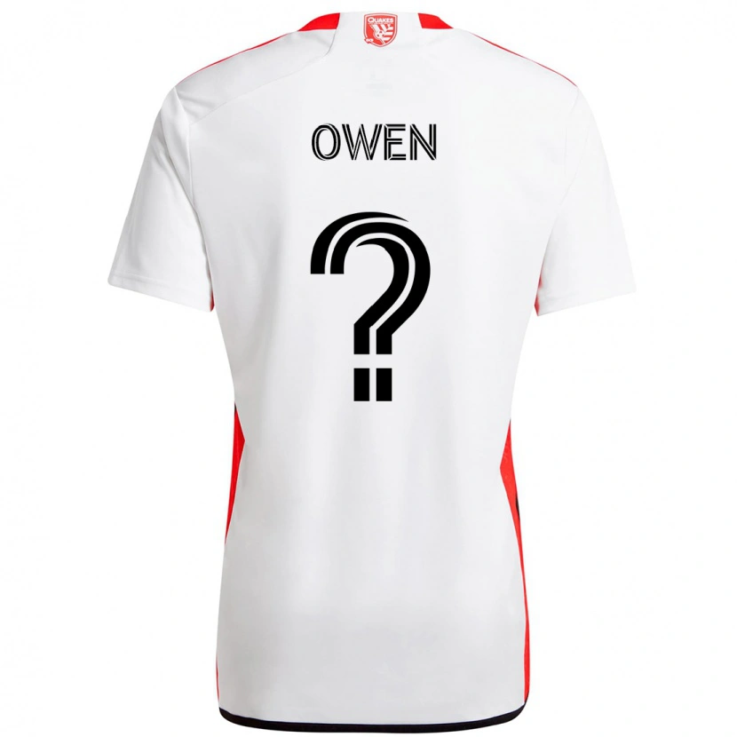 Danxen Criança Camisola Connor Owen #0 Branco Vermelho Alternativa 2025/26 Camisa Brasil