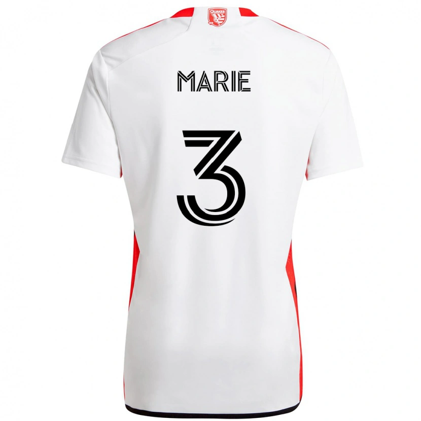 Danxen Criança Camisola Paul Marie #3 Branco Vermelho Alternativa 2025/26 Camisa Brasil