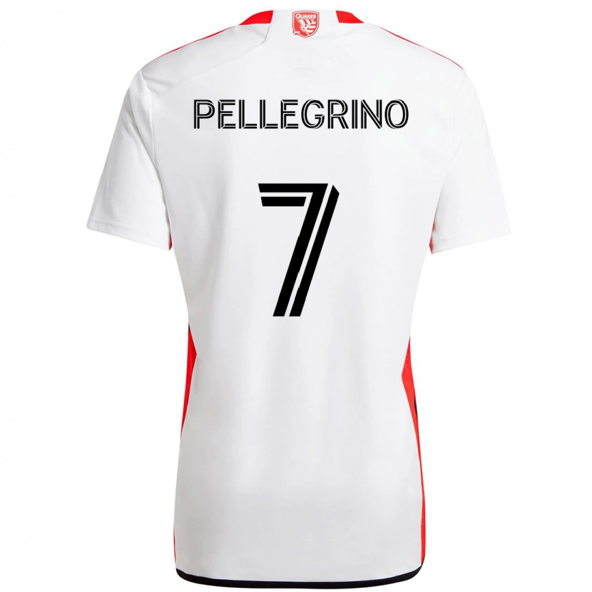 Danxen Criança Camisola Amahl Pellegrino #7 Branco Vermelho Alternativa 2025/26 Camisa Brasil