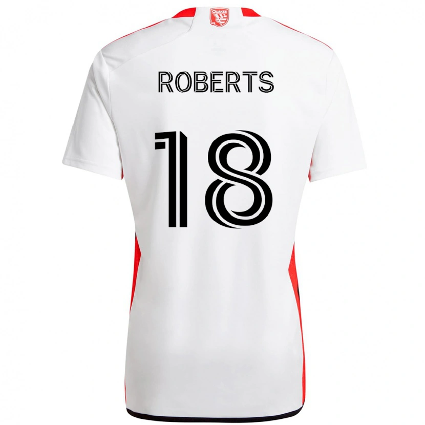 Danxen Criança Camisola Reid Roberts #18 Branco Vermelho Alternativa 2025/26 Camisa Brasil