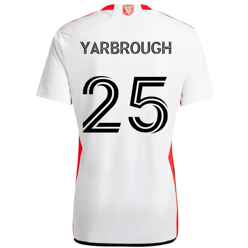 Danxen Criança Camisola William Yarbrough #25 Branco Vermelho Alternativa 2025/26 Camisa Brasil