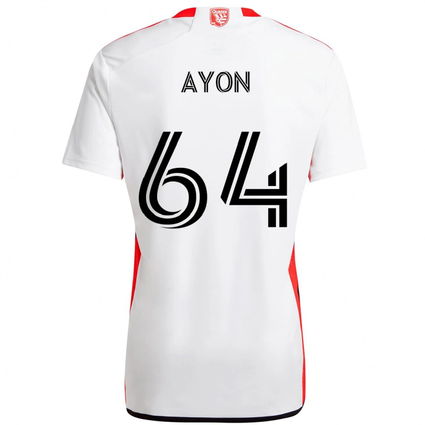 Danxen Criança Camisola Jerry Ayon #64 Branco Vermelho Alternativa 2025/26 Camisa Brasil