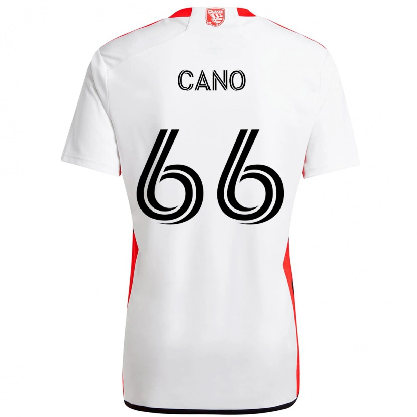 Danxen Criança Camisola Alejandro Cano #66 Branco Vermelho Alternativa 2025/26 Camisa Brasil