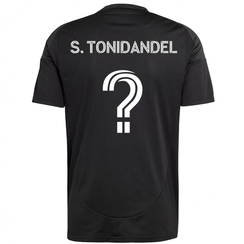 Danxen Criança Camisola Simon Tonidandel #0 Preto Branco Alternativa 2025/26 Camisa Brasil
