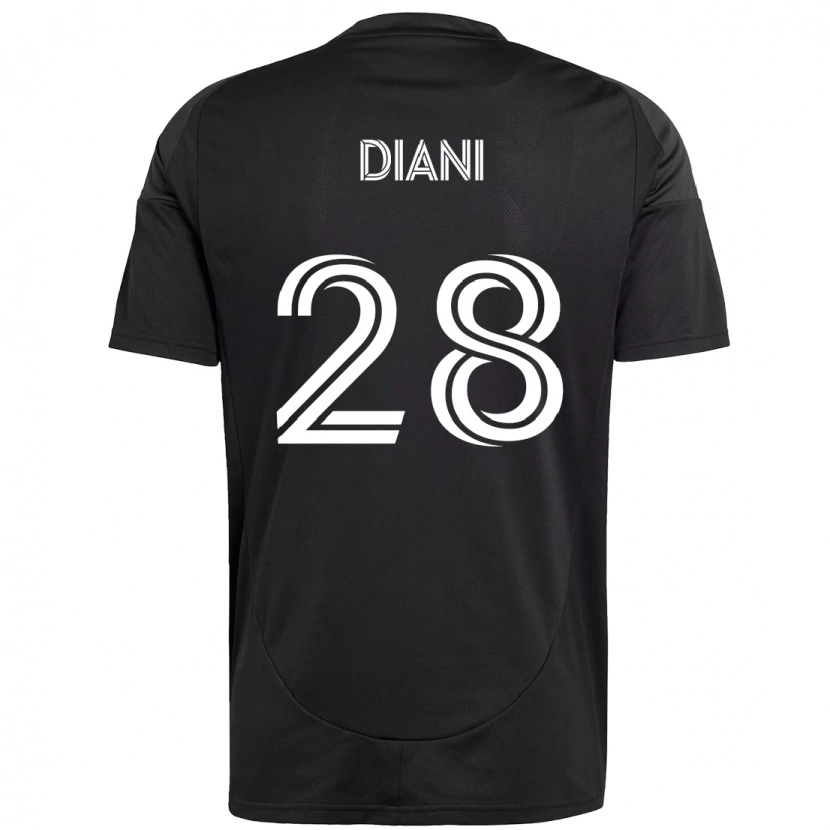 Danxen Criança Camisola Djibril Diani #28 Preto Branco Alternativa 2025/26 Camisa Brasil