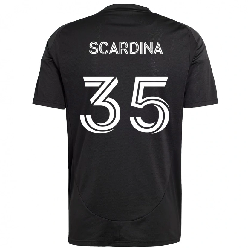 Danxen Criança Camisola Nick Scardina #35 Preto Branco Alternativa 2025/26 Camisa Brasil