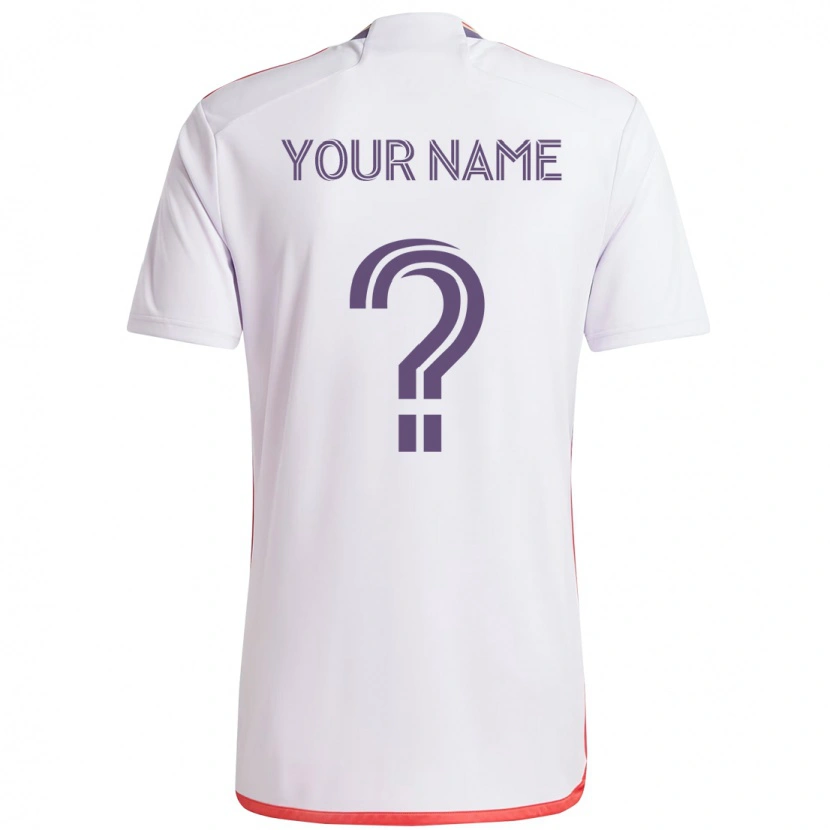 Danxen Criança Camisola Seu Nome #0 Branco Roxo Alternativa 2025/26 Camisa Brasil
