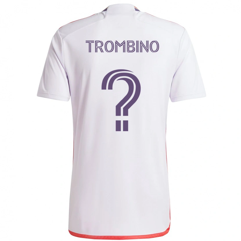Danxen Criança Camisola Caleb Trombino #0 Branco Roxo Alternativa 2025/26 Camisa Brasil