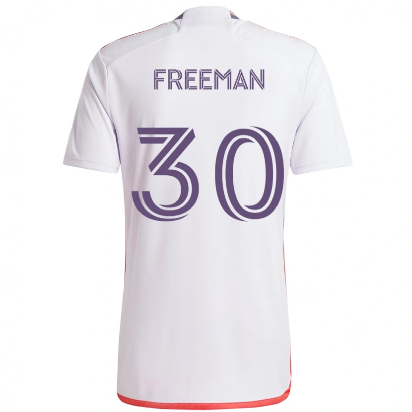 Danxen Criança Camisola Alex Freeman #30 Branco Roxo Alternativa 2025/26 Camisa Brasil