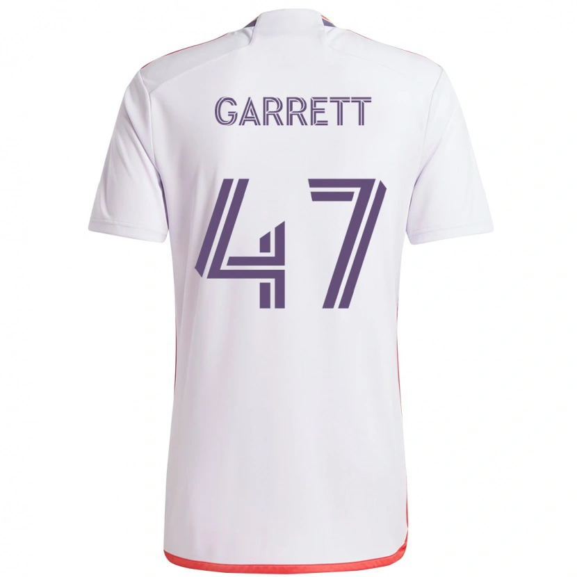 Danxen Criança Camisola Ian Garrett #47 Branco Roxo Alternativa 2025/26 Camisa Brasil