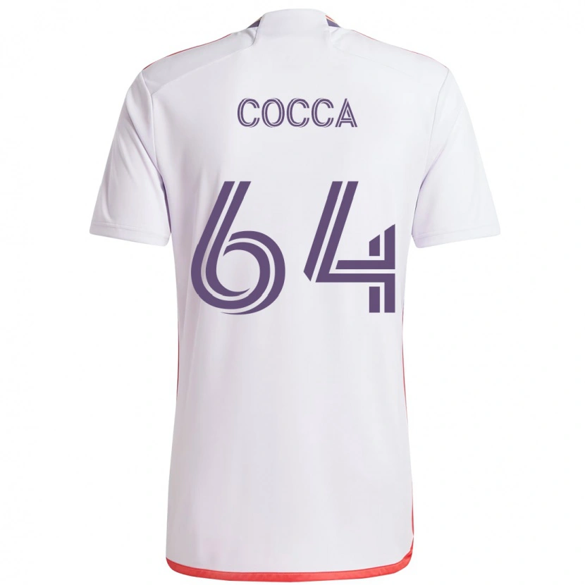 Danxen Criança Camisola Manuel Cocca #64 Branco Roxo Alternativa 2025/26 Camisa Brasil