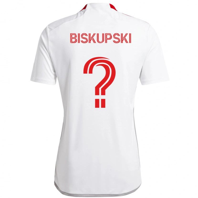Danxen Criança Camisola Philip Biskupski #0 Branco Vermelho Alternativa 2025/26 Camisa Brasil