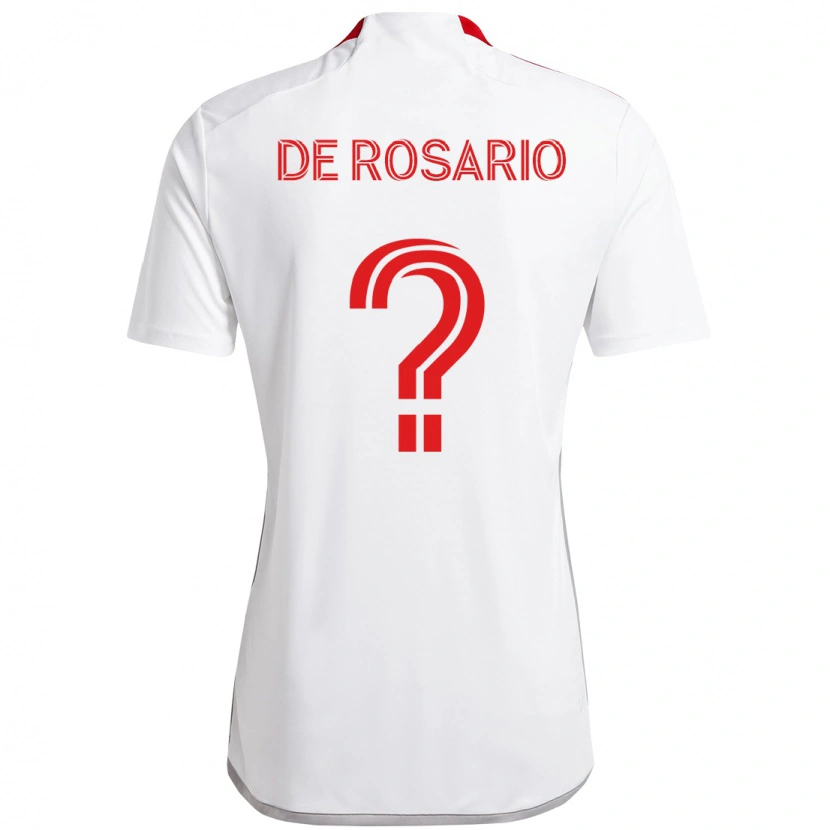 Danxen Criança Camisola Adisa De Rosario #0 Branco Vermelho Alternativa 2025/26 Camisa Brasil