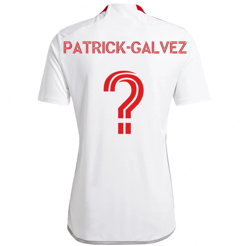 Danxen Criança Camisola Pablo Patrick-Galvez #0 Branco Vermelho Alternativa 2025/26 Camisa Brasil