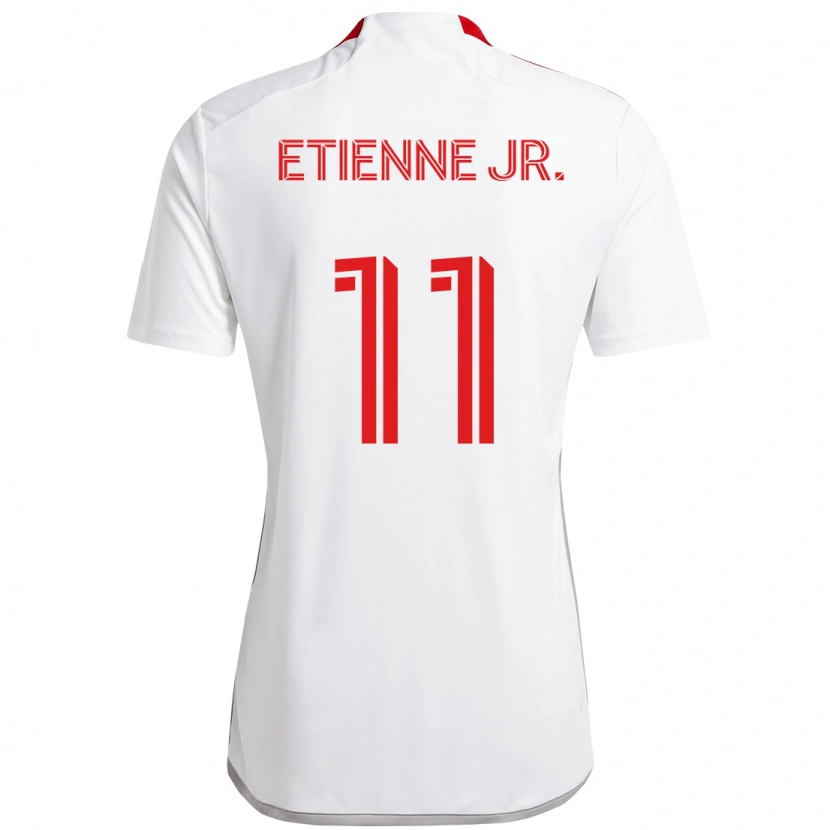 Danxen Criança Camisola Derrick Etienne Jr. #11 Branco Vermelho Alternativa 2025/26 Camisa Brasil