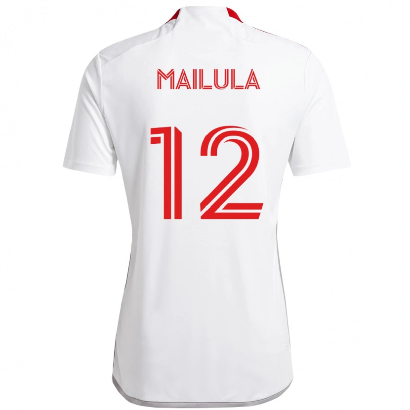 Danxen Criança Camisola Cassius Mailula #12 Branco Vermelho Alternativa 2025/26 Camisa Brasil