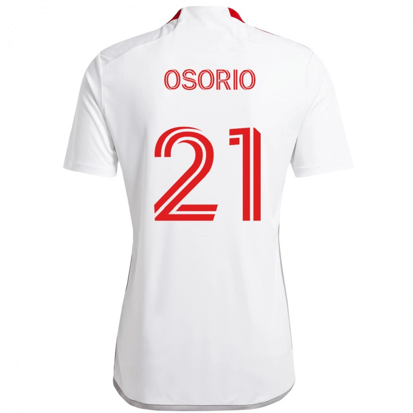 Danxen Criança Camisola Jonathan Osorio #21 Branco Vermelho Alternativa 2025/26 Camisa Brasil