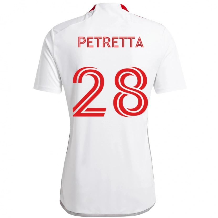 Danxen Criança Camisola Raoul Petretta #28 Branco Vermelho Alternativa 2025/26 Camisa Brasil