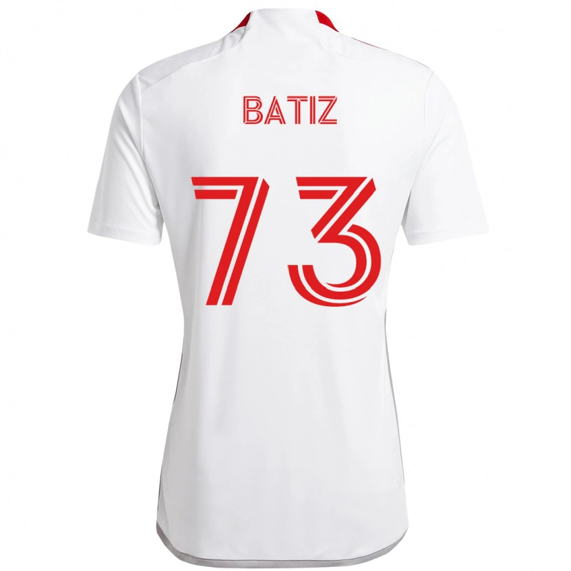 Danxen Criança Camisola Jesus Batiz #73 Branco Vermelho Alternativa 2025/26 Camisa Brasil