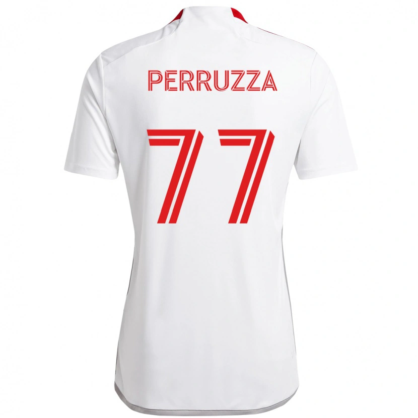 Danxen Criança Camisola Jordan Perruzza #77 Branco Vermelho Alternativa 2025/26 Camisa Brasil