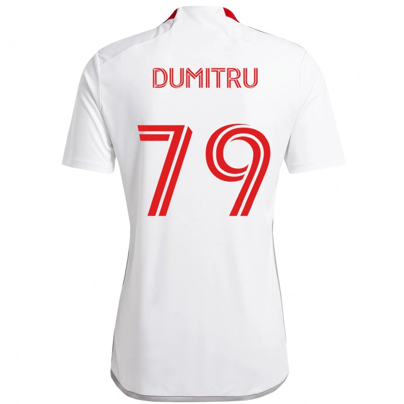 Danxen Criança Camisola Andrei Dumitru #79 Branco Vermelho Alternativa 2025/26 Camisa Brasil
