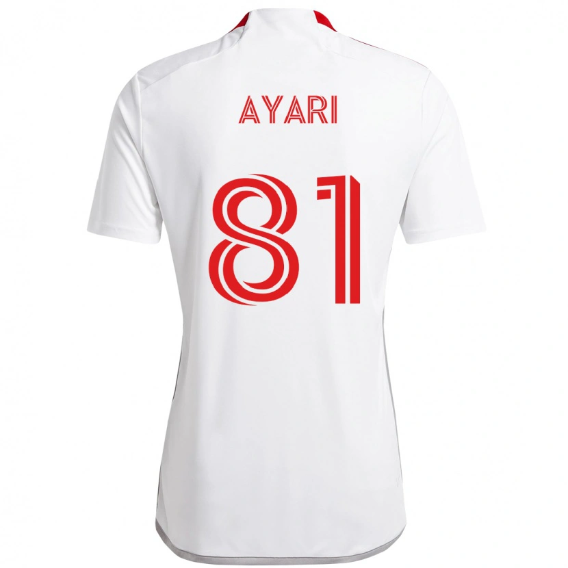 Danxen Criança Camisola Hassan Ayari #81 Branco Vermelho Alternativa 2025/26 Camisa Brasil
