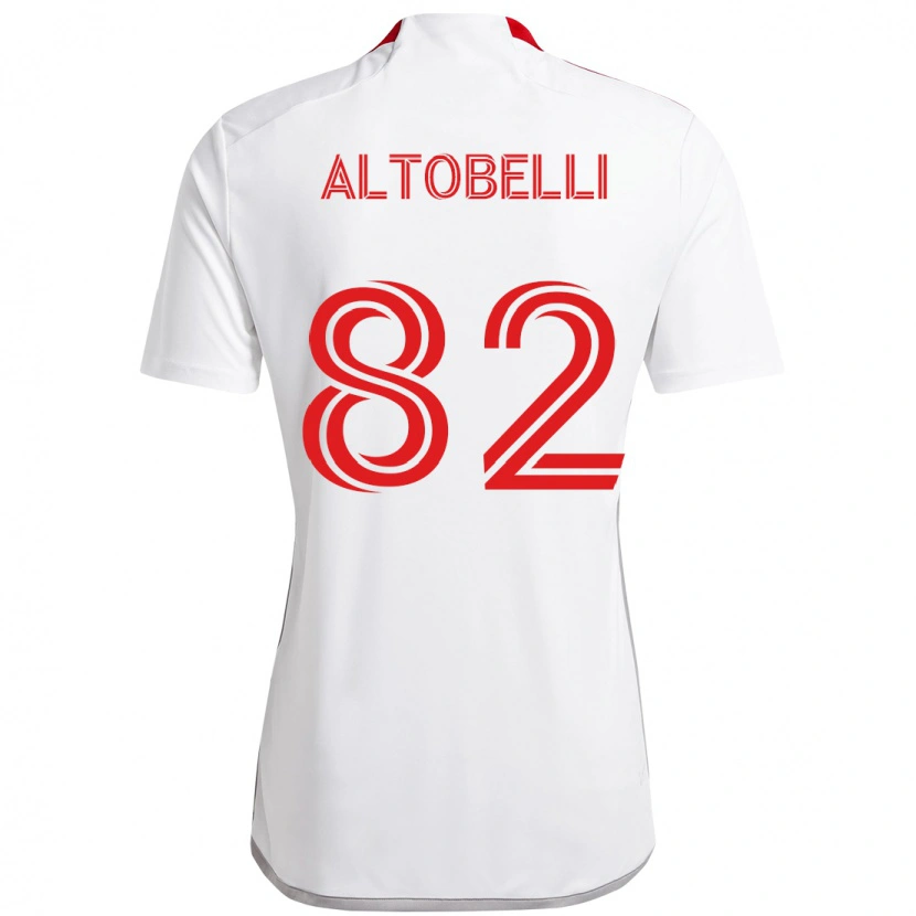 Danxen Criança Camisola Julian Altobelli #82 Branco Vermelho Alternativa 2025/26 Camisa Brasil